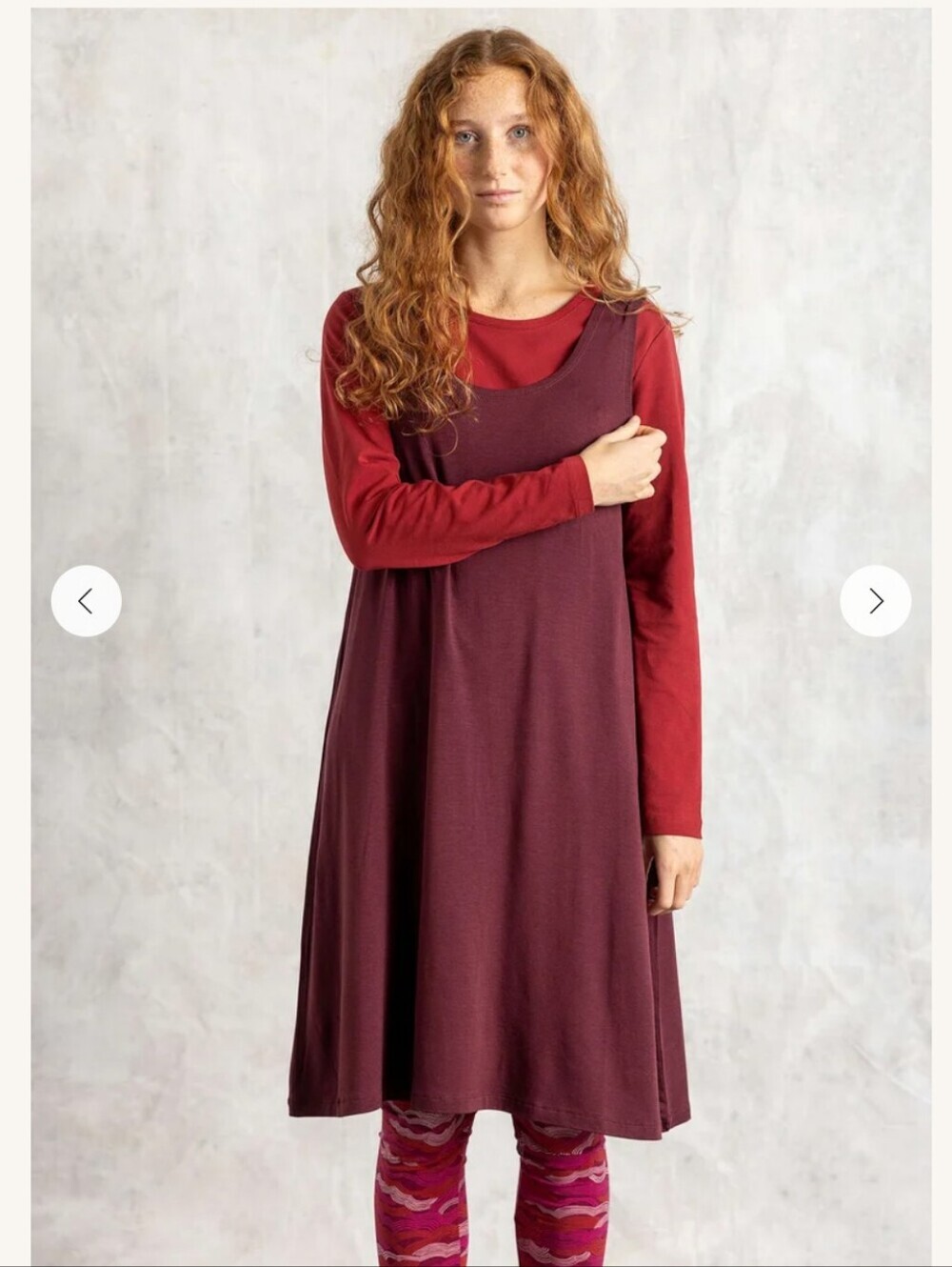 Gudrun Sjoden Lyocell Dress In Aubergine